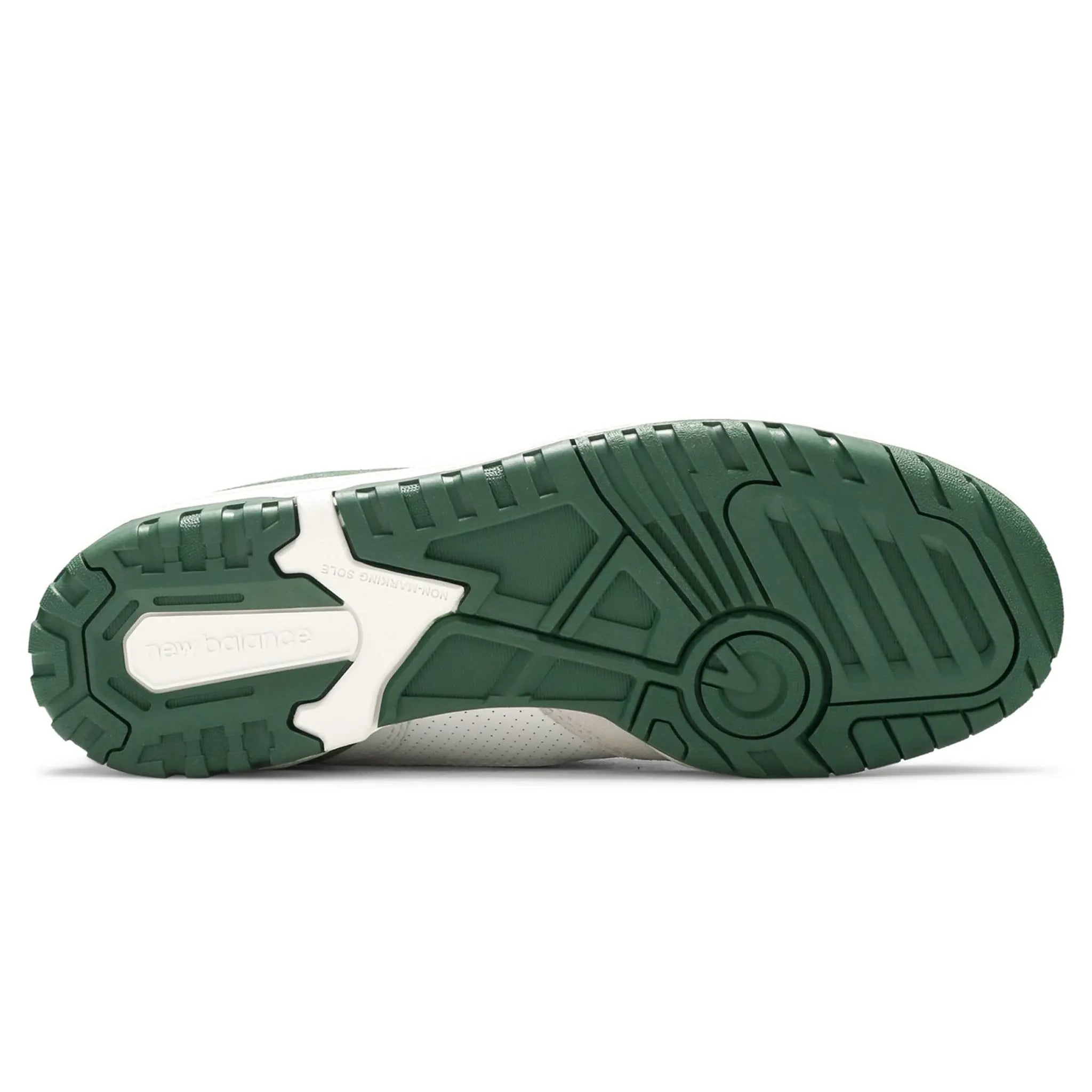 Sole View of New Balance 550 White Green BB550WT1